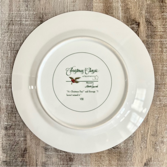Department 56 Scrooge Classic Christmas Plate #8 by Roberto Fuiscento - Picture 6 of 6